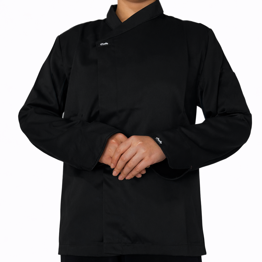 BLACK CHEFE Chef Jacket (button) long sleeves