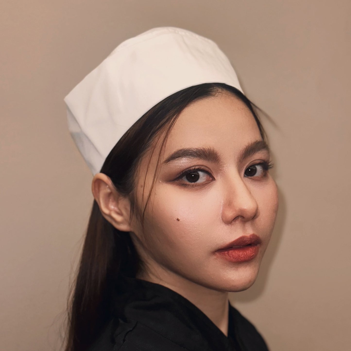 CHEFE หมวกเชฟสีขาว